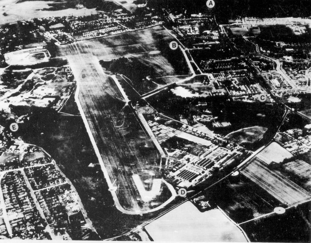 1952 photo showing grass runway