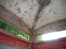 Inside of dome prior to priming