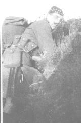 L/Cpl JCT Nisbet (later killed in action before taking up commission as an officer) Liverpool Scottish in the Front Line - Spring 1915 - note the kilt
