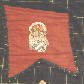 Click to enlarge - Personal arms on obverse of the pipe banner of Sir Arthur Gemmell MC of the Liverpool Scottish, the  10th (Scottish) Bn, The King's (Liverpool Regiment)
