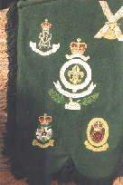Click to enlarge. The reverse of the banner of Lt Colonel CTJ Harris when OC of the Liverpool Scottish company as part opf the 5th/8th (Volunteer) Bn of the King's Regiment