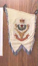 Obverse of a pipe banner of the Queen's Own Highlanders (Seaforths and Cameron)