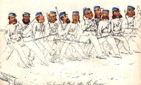 Victorian Rifle Volunteers - 'The March Past After The Review'