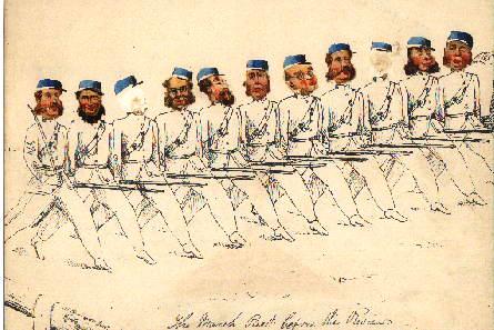 Victorian Rifle Volunteers - 'The March Past Before the Review'