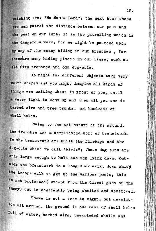 Diary of Frank McDonald of The Liverpool Scottish - Early 1917 Trench Life - Page 2