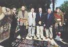 A group at the Hooge memorial after the dedication service