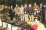Crown Copyright: Civic guests of the Liverpool Scottish stand with C/Cgt Weir and Mr David Wilde of the Liverpool Scottish at the unveiling and dedication of the Memorial Stone at Bellewaarde Ridge near Ieper/Ypres 29/07/00