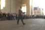 Crown Copyright: Colonel Chris Davies MBE lays a wreath at the Menin Gate on the occasion of the dedidication and unveiling of the Liverpool Scottish memorial at Hooge near Ieper 29/10/00