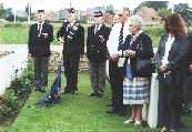 The Liverpool Scottish Regimental Association Standard Party with Major Tony Swift and Mrs Helene Chavasse 29/07/00