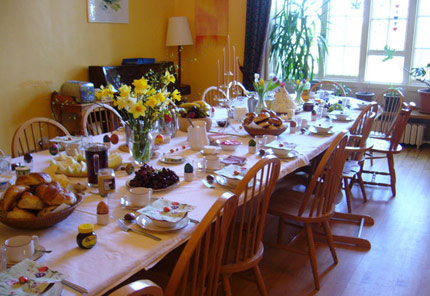 Supper table