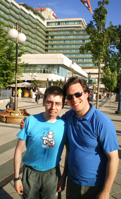 paul and james in budapes