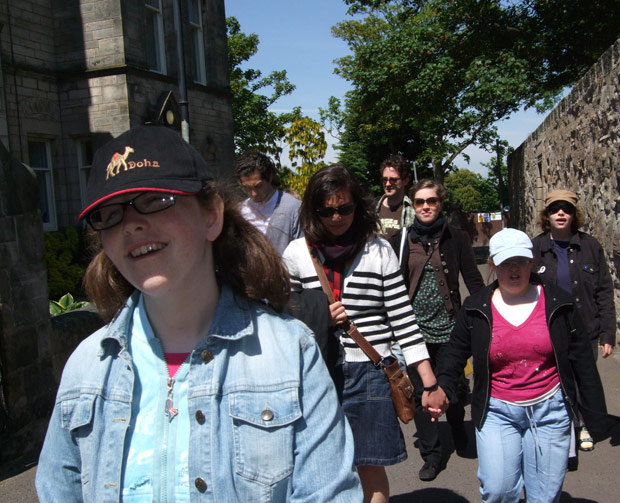 walk in castle grounds