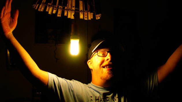 james with his hat