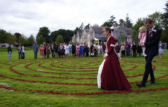 wedding labyrinth
