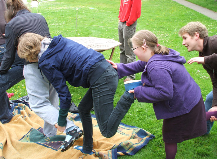 hopping race
